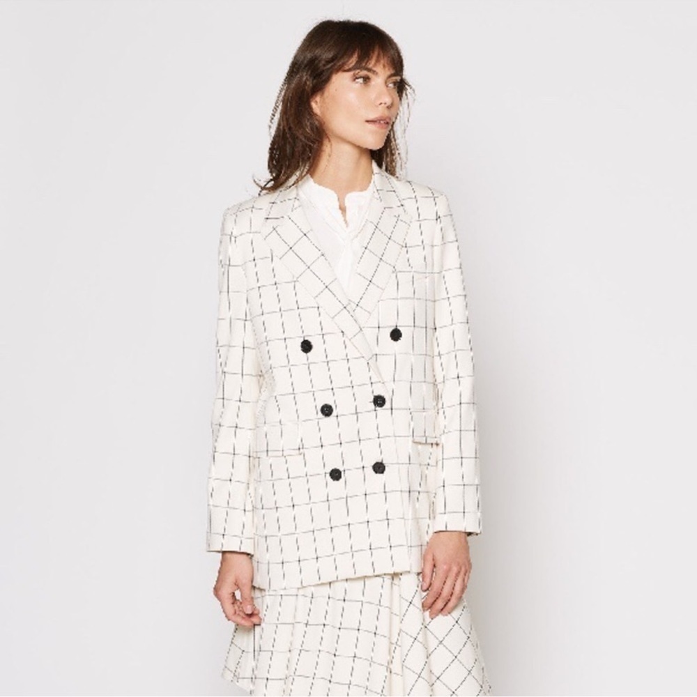 Joie Harlene Blazer Antique White Size 6‎